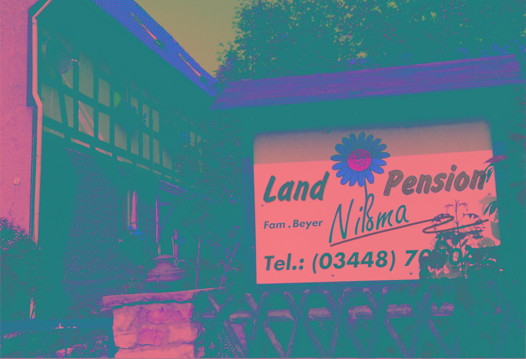 Das Grundstück der Landpension Nißma
